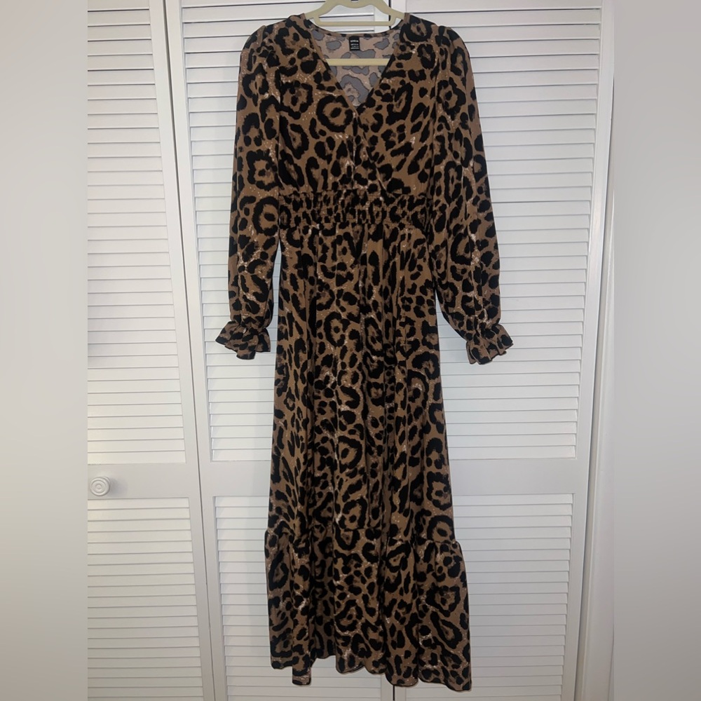 Cheetah Maxi Dress. Never Worn.